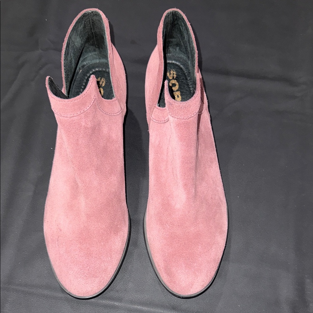 Sorel Dusty Purple Suede Ankle Boots - Picture 3 of 10
